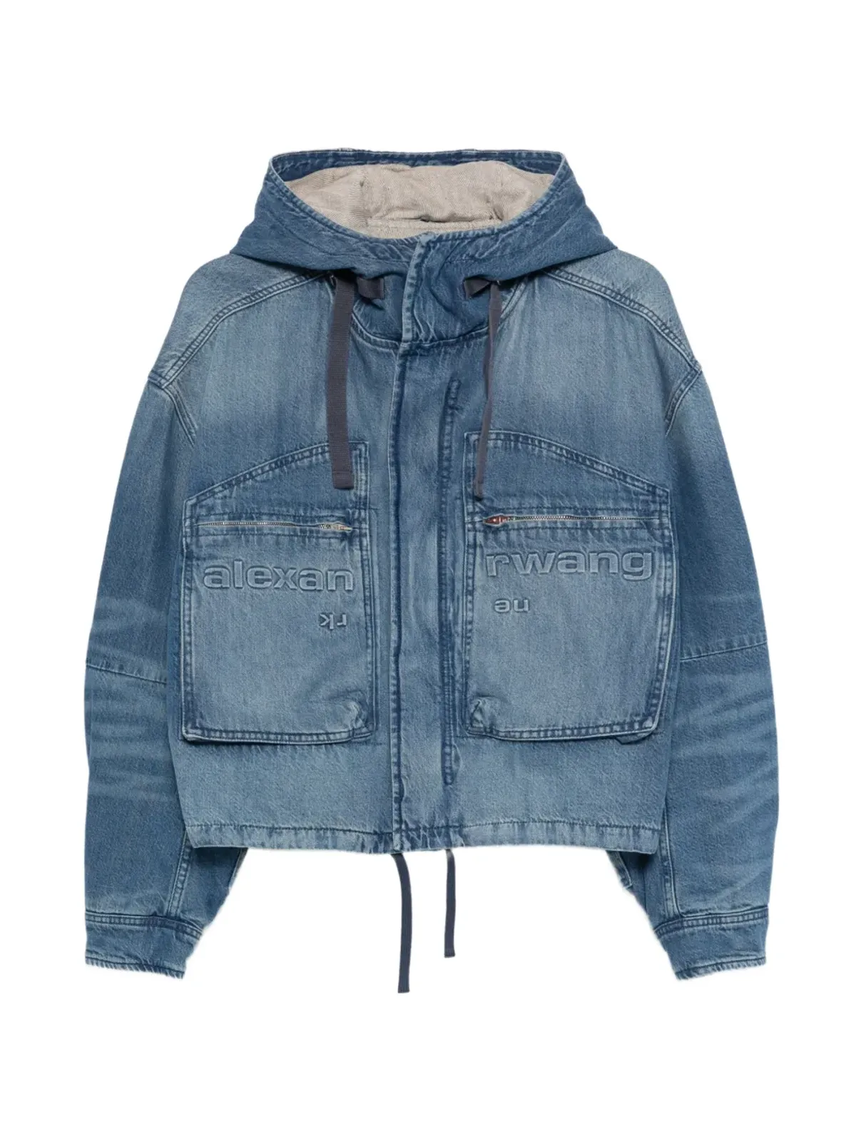 Alexander Wang フード付きデニムジャケット - 画像1
