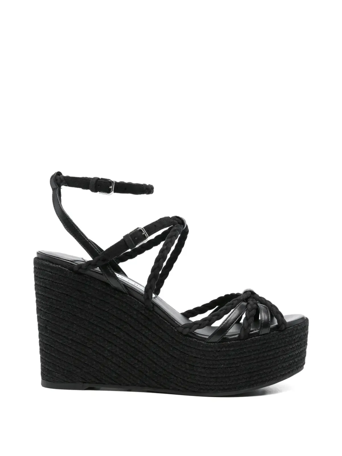 Jimmy Choo Nyra braided sandals - Black - 画像1