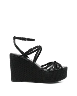 Jimmy Choo Nyra braided sandals - Black - サムネイル1