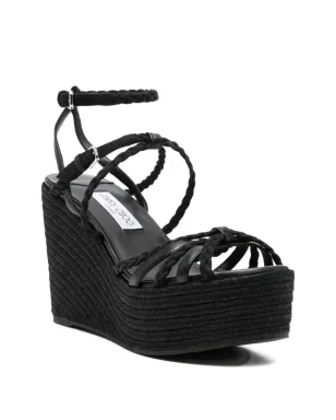 Jimmy Choo Nyra braided sandals - Black - サムネイル2