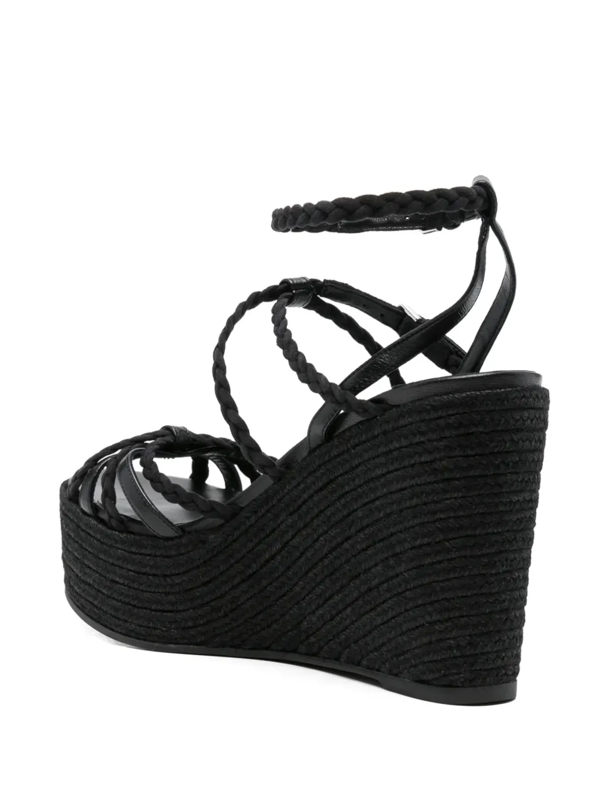 Jimmy Choo Nyra braided sandals - Black - 画像3