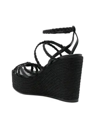 Jimmy Choo Nyra braided sandals - Black - サムネイル3