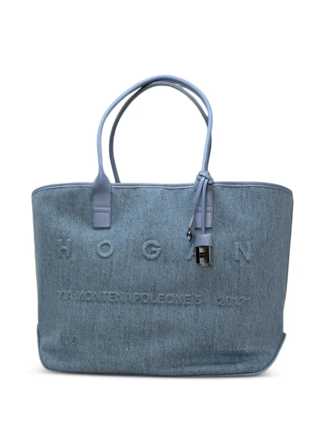 Hogan Hogan アドレスエンボス加工のショッピングトートバッグの商品画像