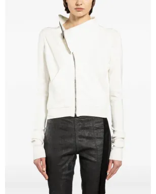 Rick Owens DRKSHDW マウンテンジップセーター（ホワイト） - サムネイル1