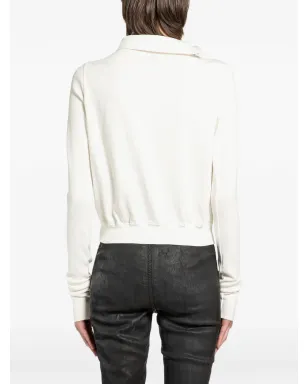 Rick Owens DRKSHDW マウンテンジップセーター（ホワイト） - サムネイル3