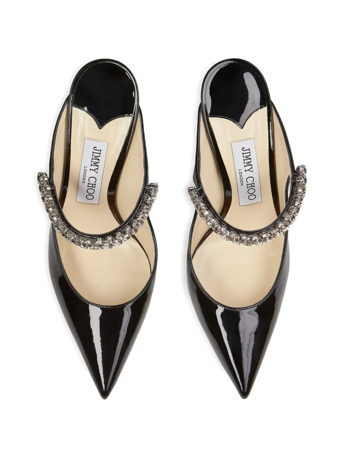 Jimmy Choo ビング クリスタルストラップ ポインテッドミュール - 画像3