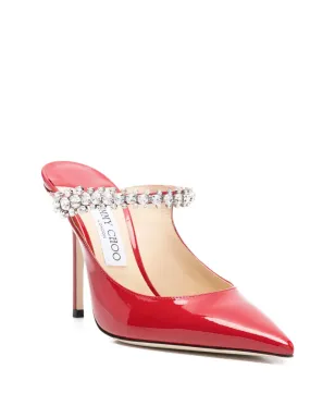 Jimmy Choo Bing crystal-embellishment mules - Red - サムネイル2