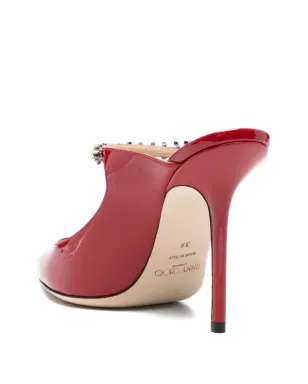 Jimmy Choo Bing crystal-embellishment mules - Red - サムネイル3