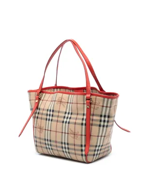 Burberry Pre-Owned Haymarketチェック コーティッドキャンバス Salisbury トートバッグ - Brown - サムネイル3