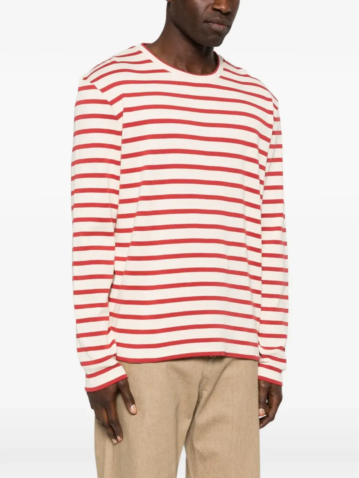 JIL SANDER+ ストライプ柄長袖Tシャツ - 画像3