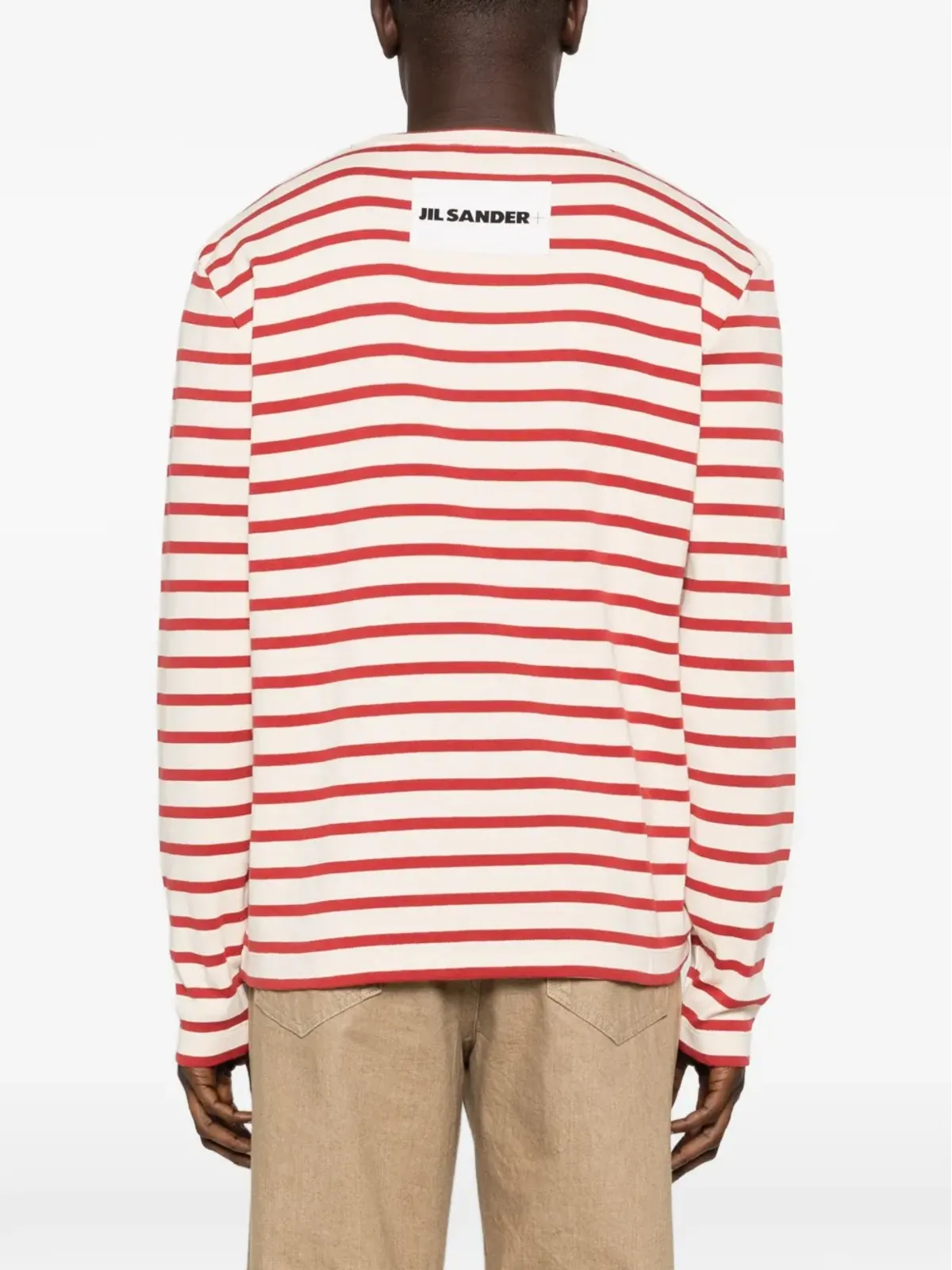 JIL SANDER+ ストライプ柄長袖Tシャツ - 画像4
