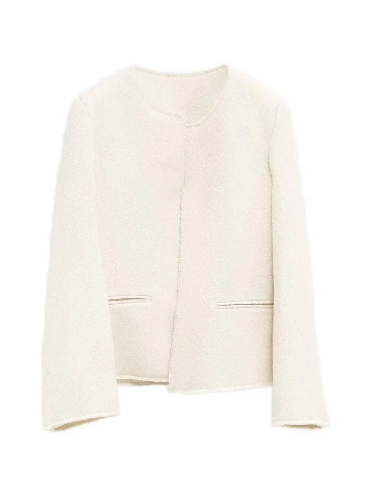 TOTEME ほつれ加工ツイードジャケット - 画像1