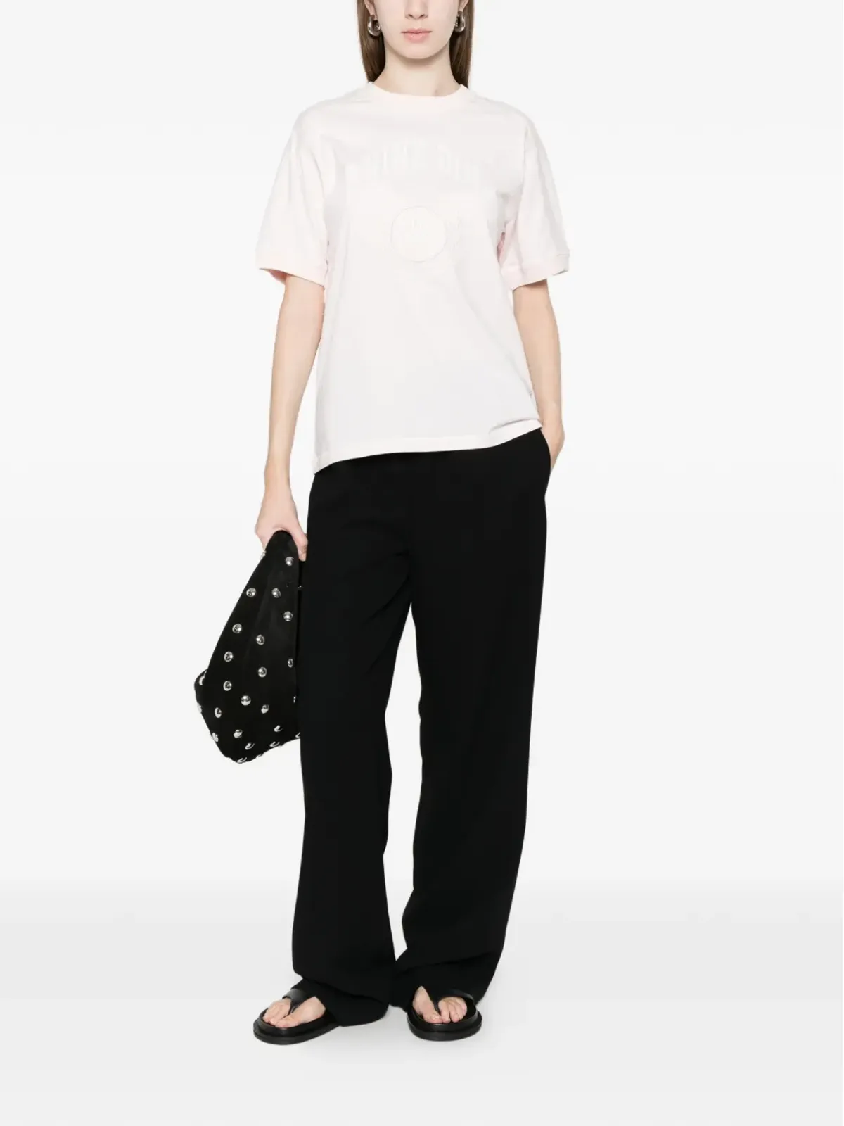 ANINE BING Jaylin クルーネック半袖Tシャツ - ピンク - 画像2