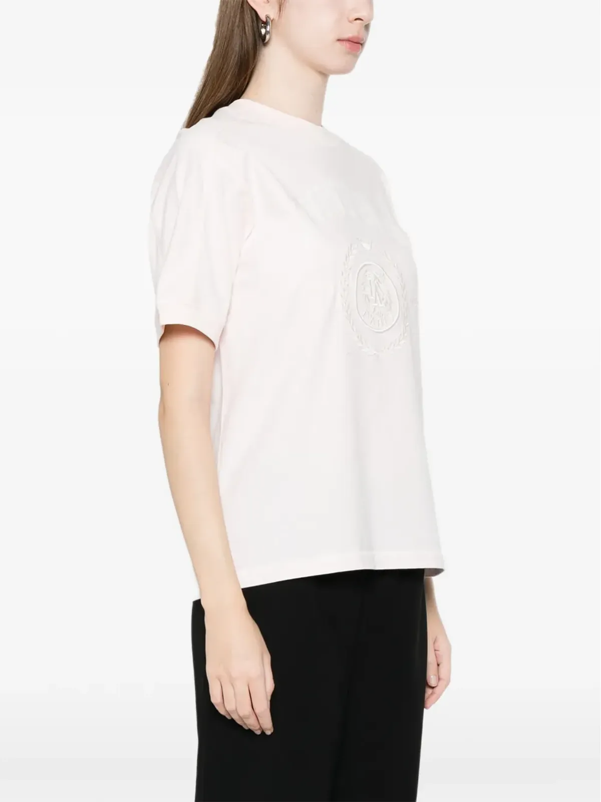 ANINE BING Jaylin クルーネック半袖Tシャツ - ピンク - 画像3