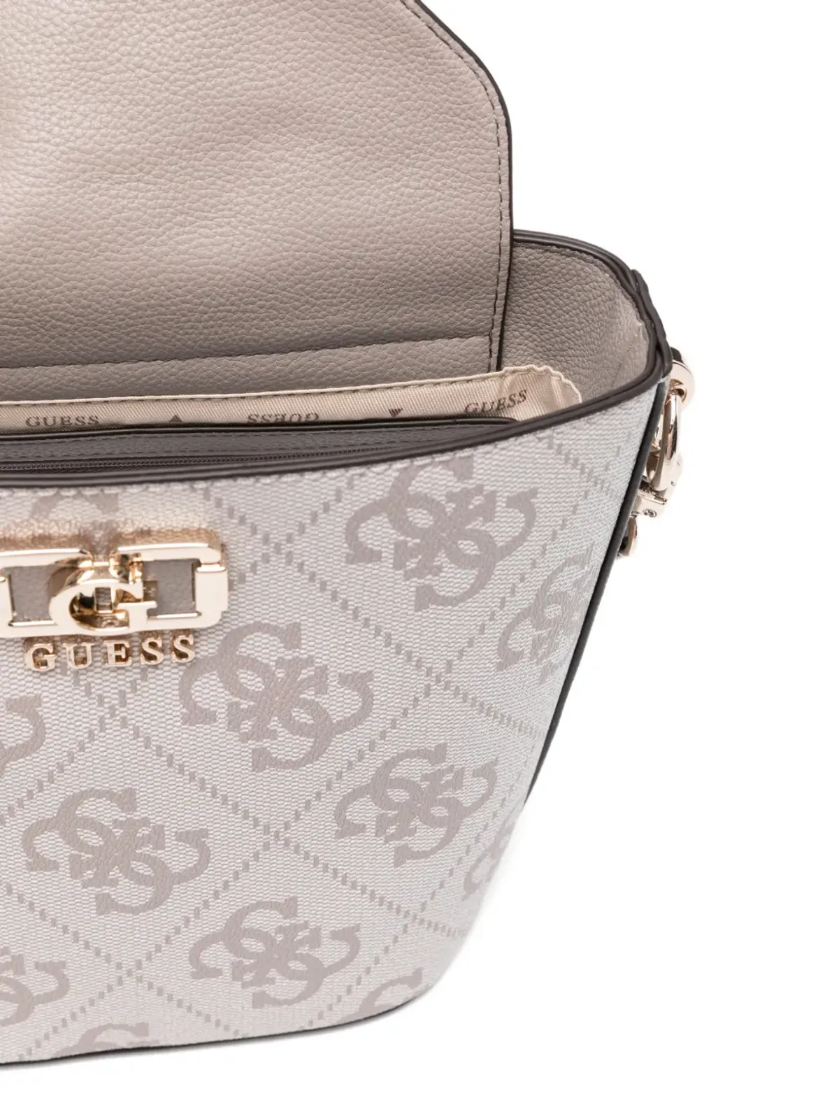 GUESS USA Karnillaパターンのトップハンドルトートバッグ - 画像4