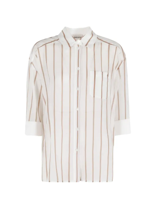 Semicouture Semicouture グラシア ストライプ ポケット シャツの商品画像