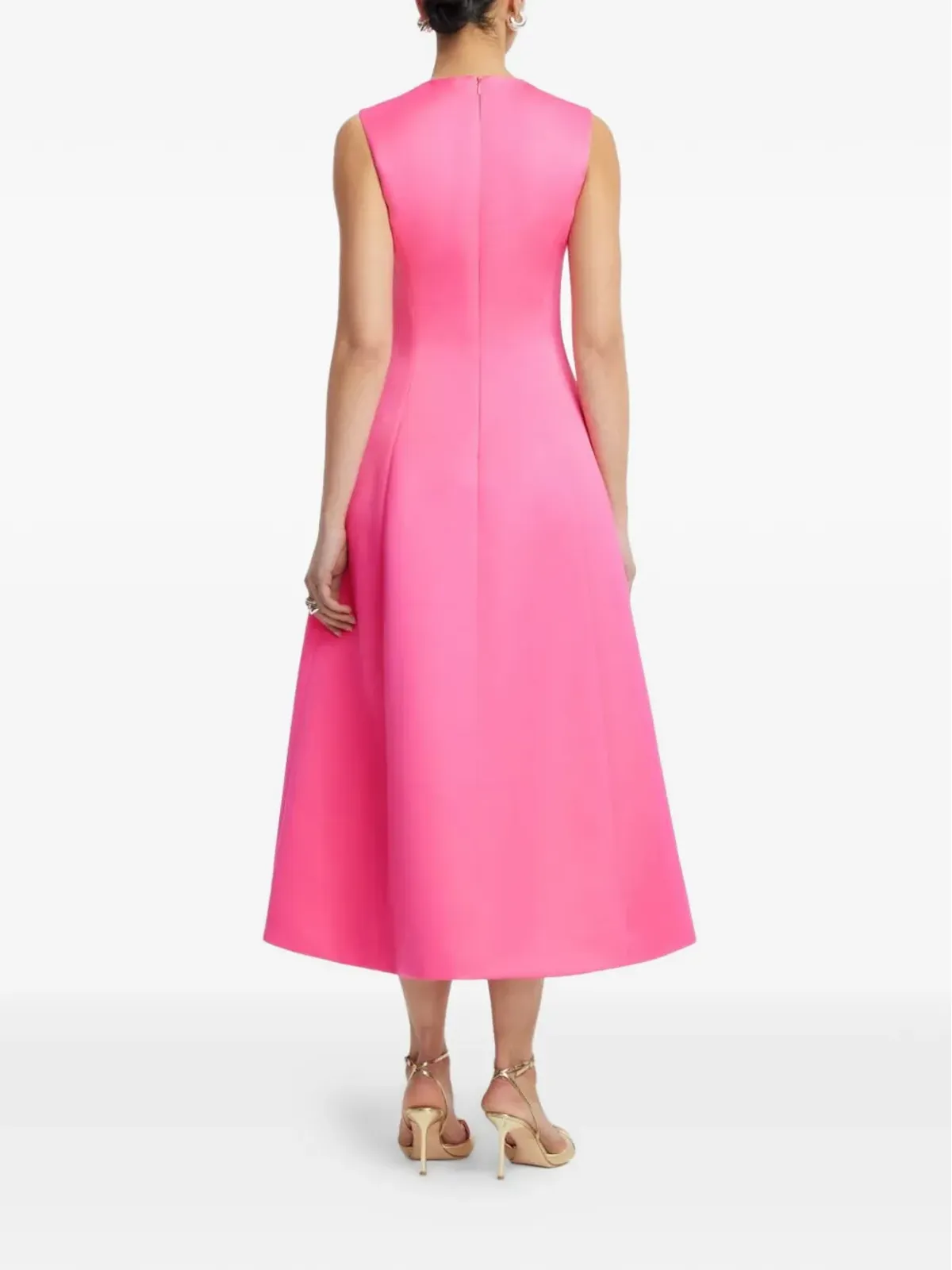 Leo Lin Cleo flower-appliqué midi dress - Pink - 画像3