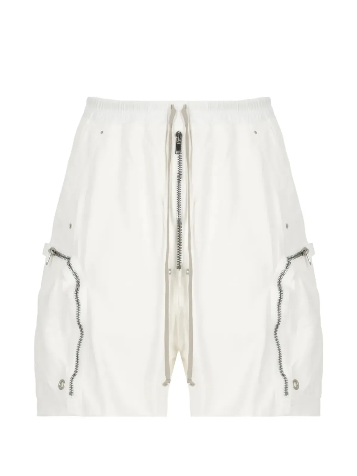 Rick Owens DRKSHDW ドローストリングジップショーツ ホワイト - 画像1