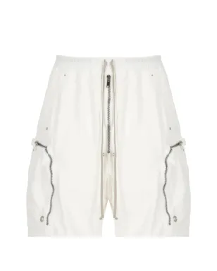 Rick Owens DRKSHDW ドローストリングジップショーツ ホワイト - サムネイル1