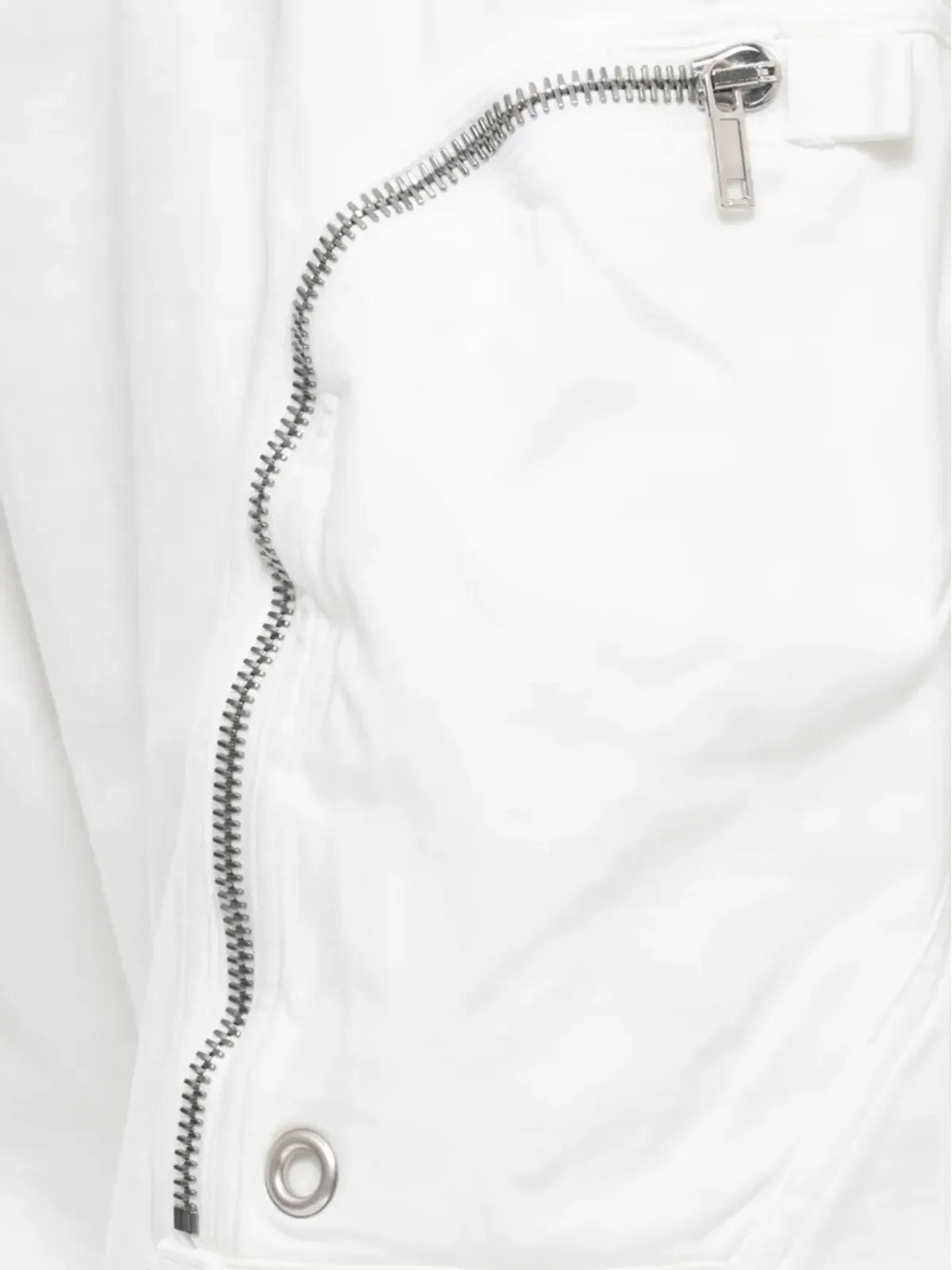 Rick Owens DRKSHDW ドローストリングジップショーツ ホワイト - 画像5