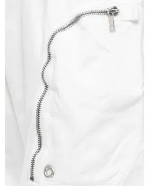 Rick Owens DRKSHDW ドローストリングジップショーツ ホワイト - サムネイル5
