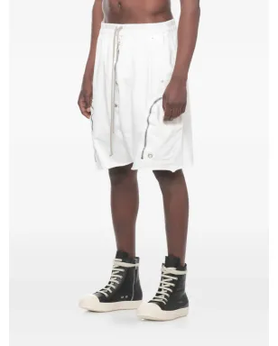 Rick Owens DRKSHDW ドローストリングジップショーツ ホワイト - サムネイル3