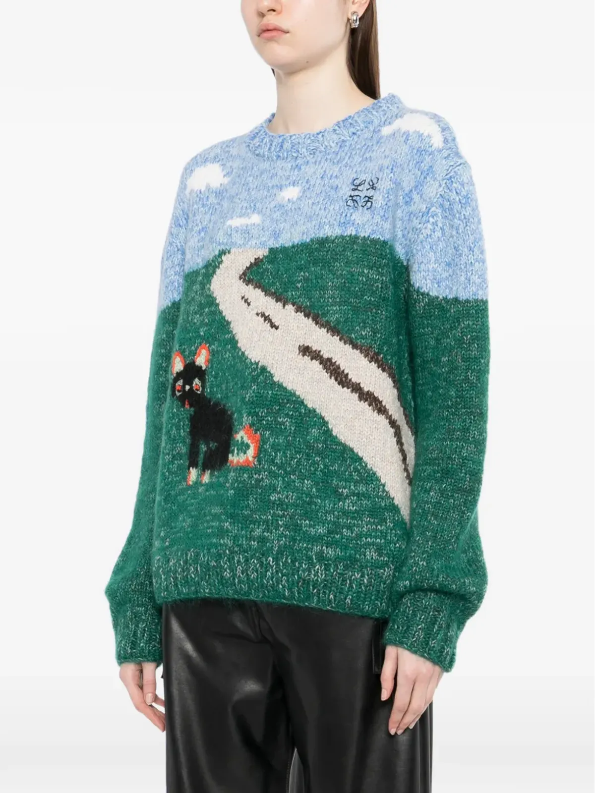LOEWE x Louis Wain ランドスケープ・インターシャ セーター - 画像3