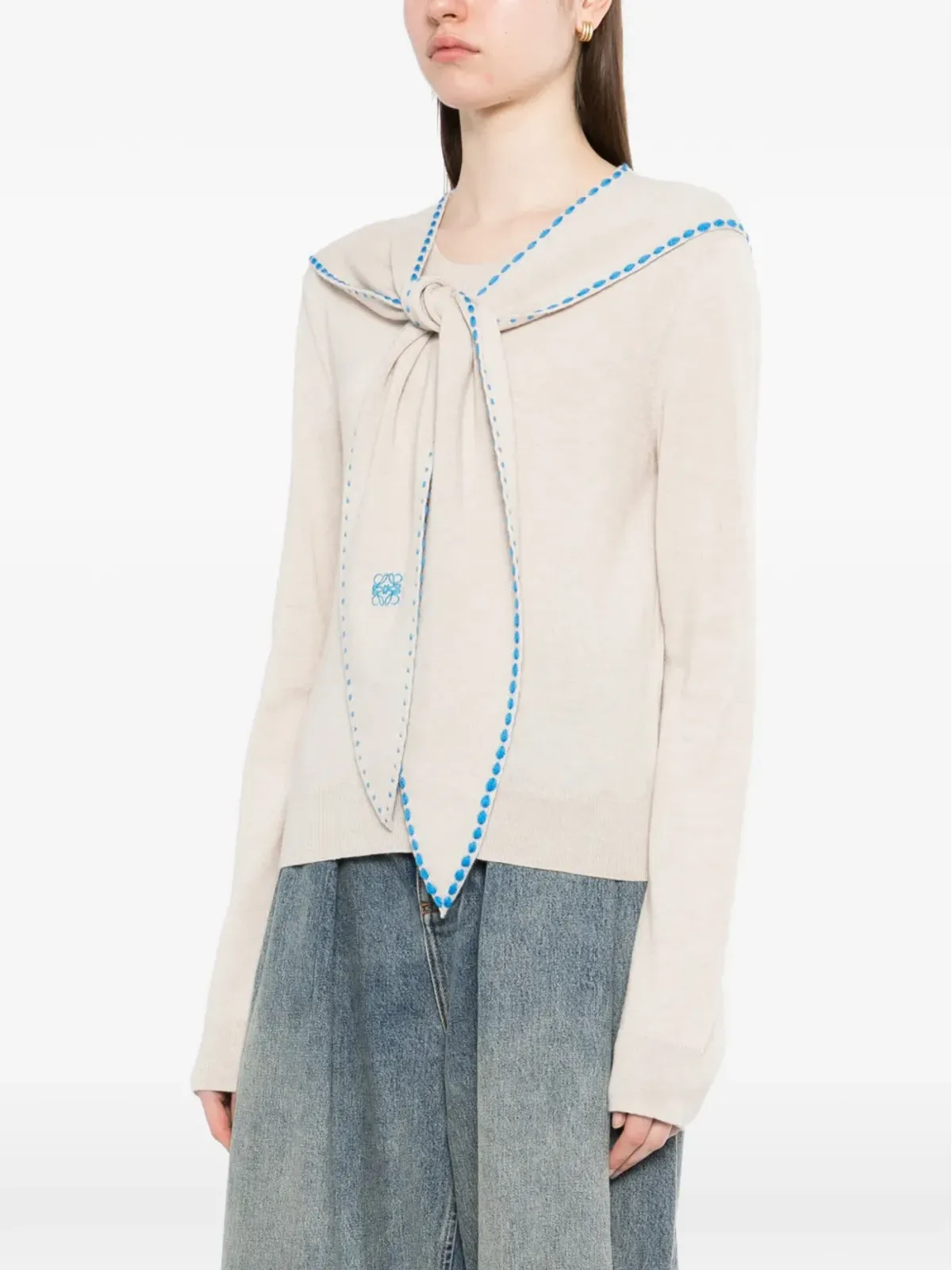 LOEWE スカーフニットトップ - 画像3