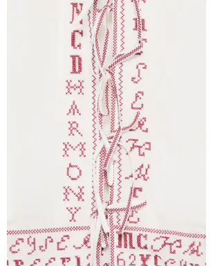 Sea embroidery pyjama set - White - サムネイル3
