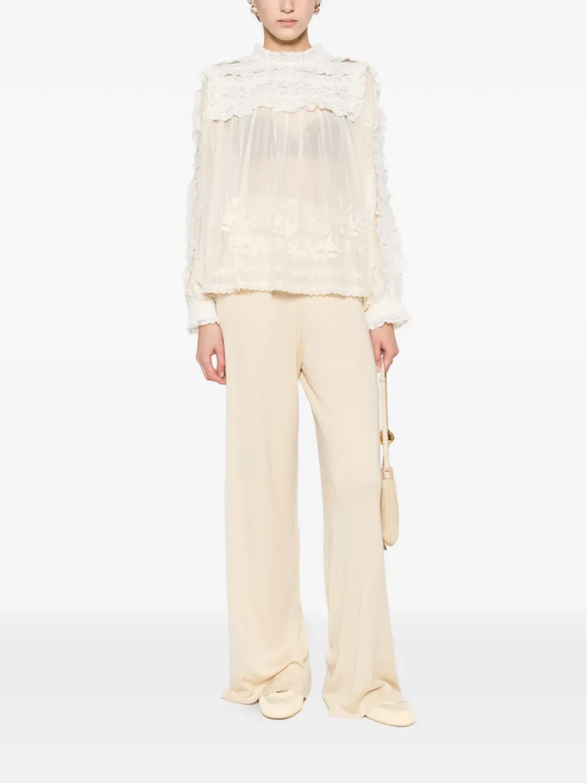 Sea Ayda embroidered blouse - Neutrals - 画像2