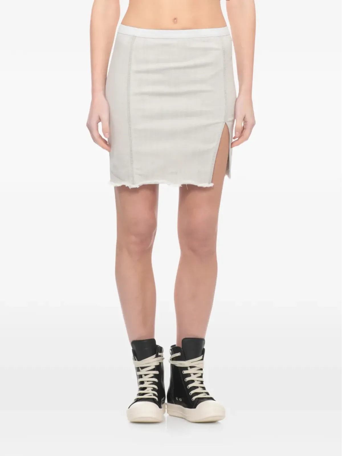 Rick Owens DRKSHDW Sacred raw-hem ミニスカート - 画像3