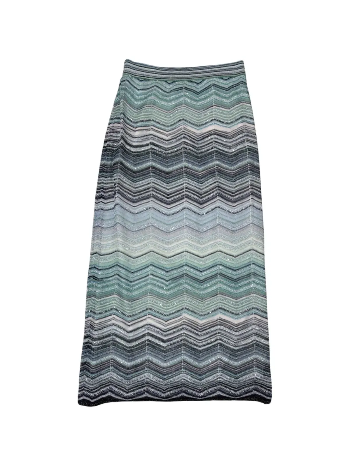 Missoni ジグザグ柄スカート - ブルー - 画像1