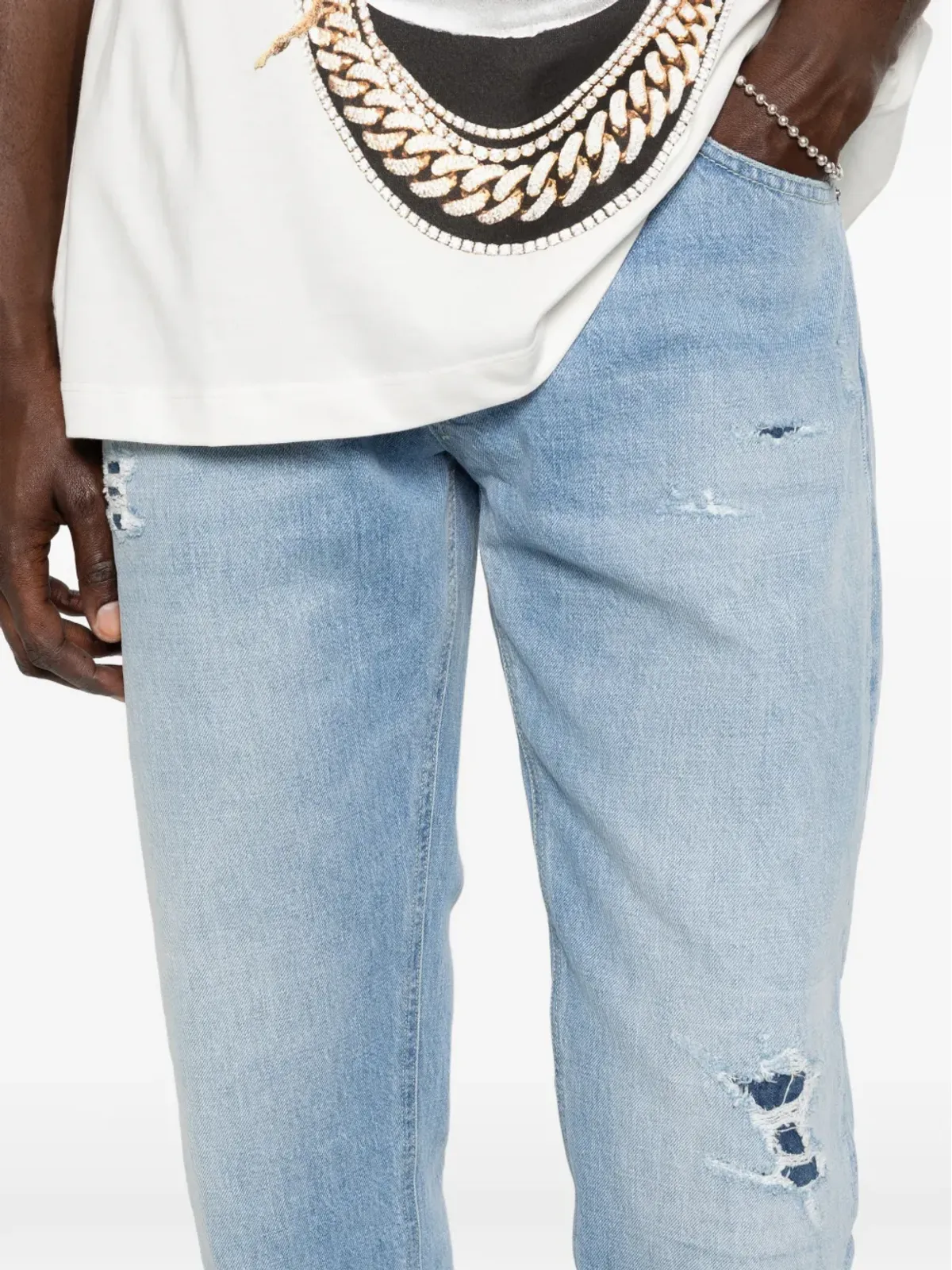 DONDUP ブレイ ダメージデニム ジーンズ - 画像5