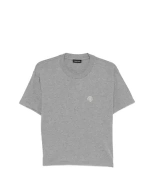 ANINE BING WagnerロゴディテールTシャツ - グレー - サムネイル1