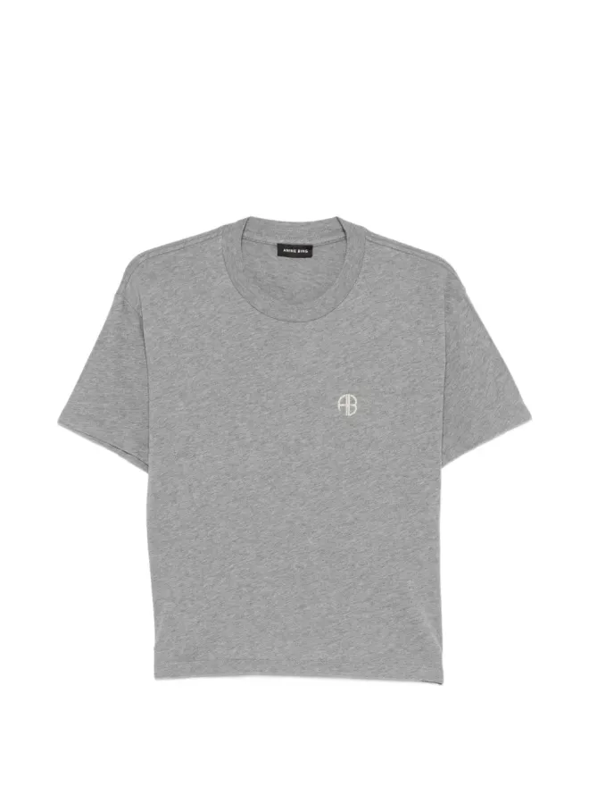 ANINE BING ANINE BING WagnerロゴディテールTシャツ - グレーの商品画像