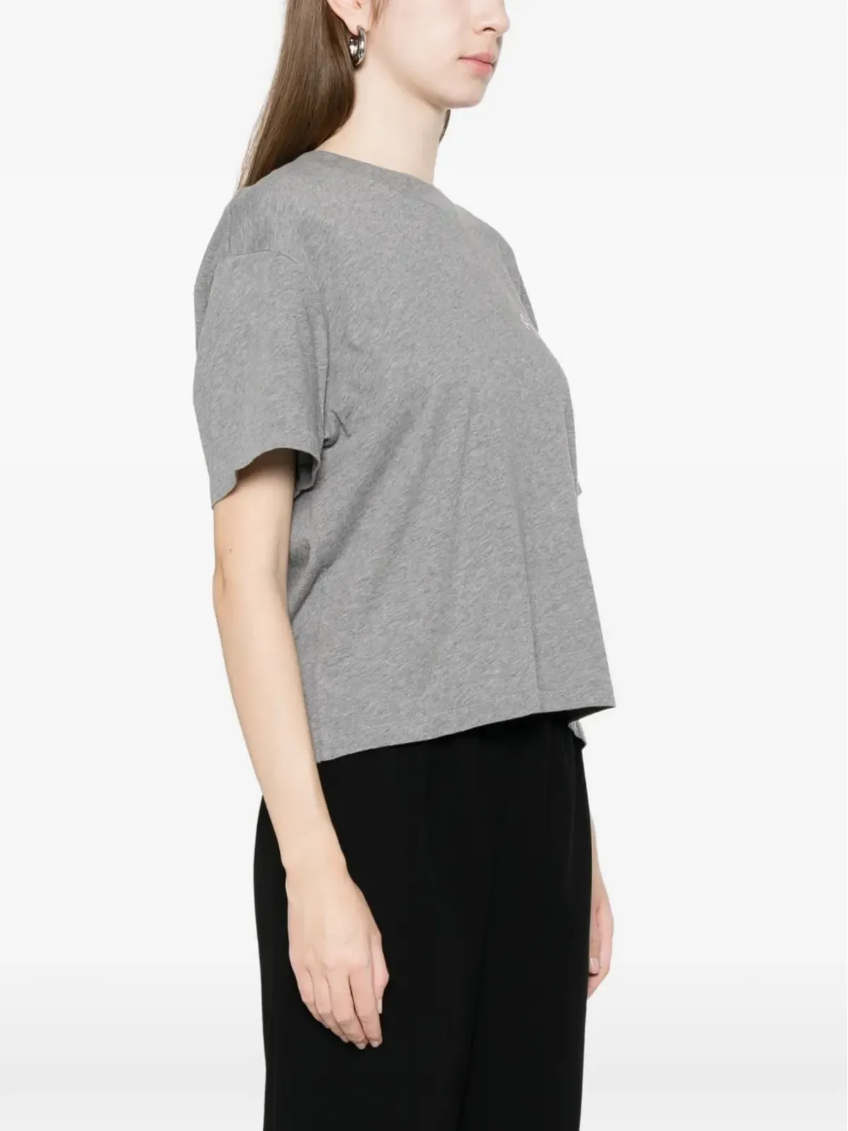ANINE BING WagnerロゴディテールTシャツ - グレー - 画像3