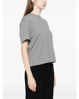 ANINE BING WagnerロゴディテールTシャツ - グレー - サムネイル3