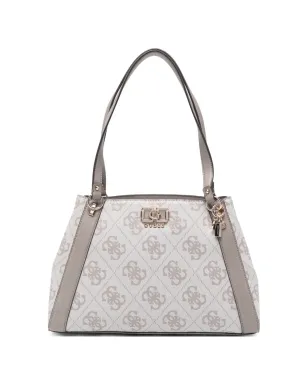 GUESS USA Karnilla monogram-pattern leather tote bag - Grey - サムネイル1