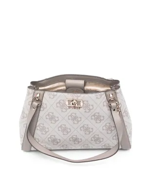 GUESS USA Karnilla monogram-pattern leather tote bag - Grey - サムネイル4