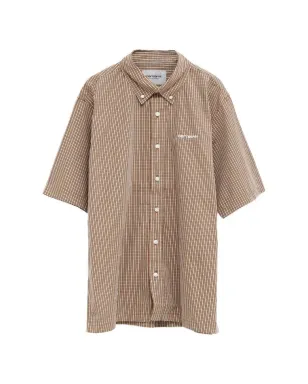 Carhartt WIP グロフ チェックシャツ ブラウン - サムネイル1