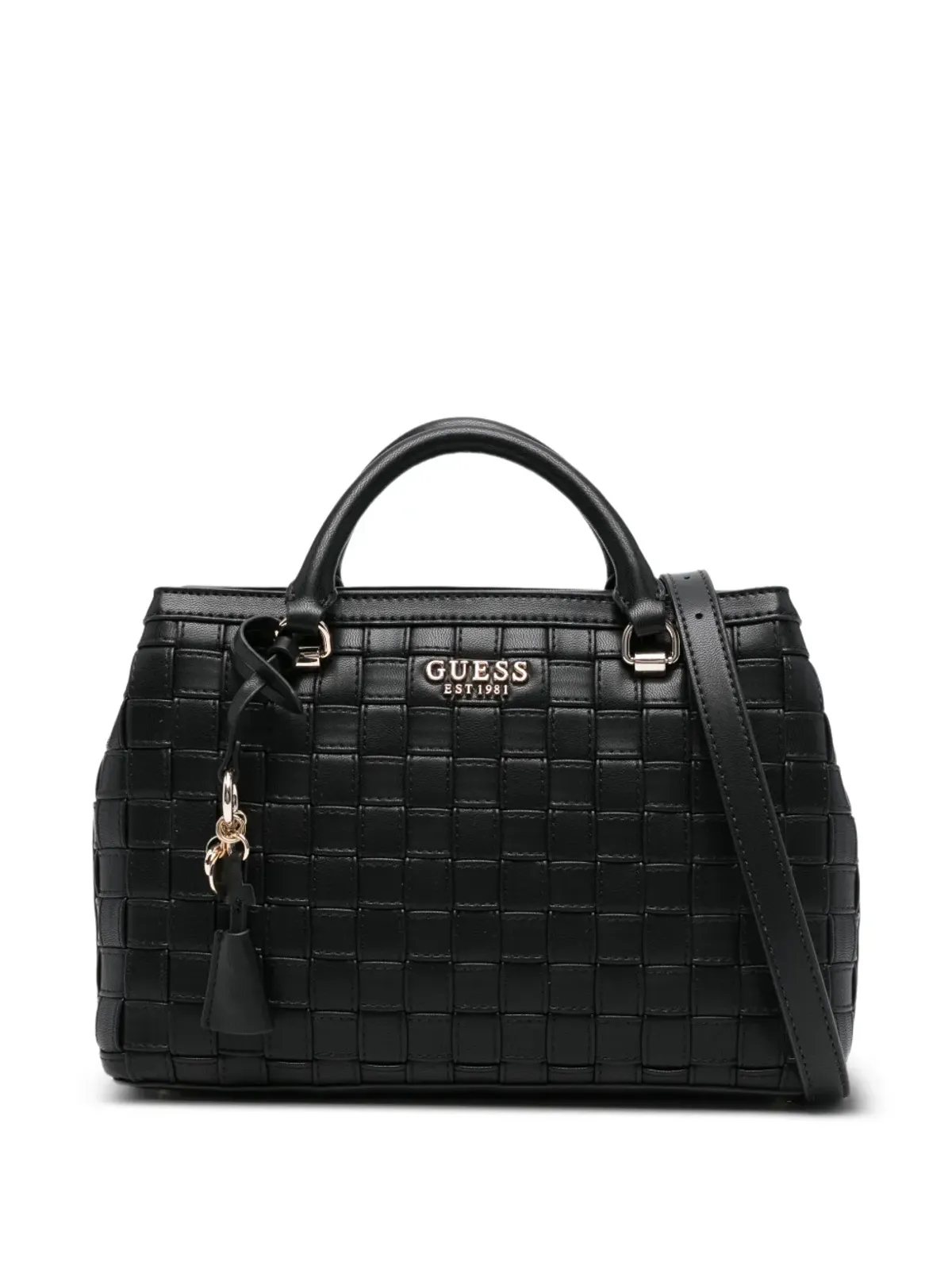GUESS USA サンディ タッセル グリッド トートバッグ - 画像1