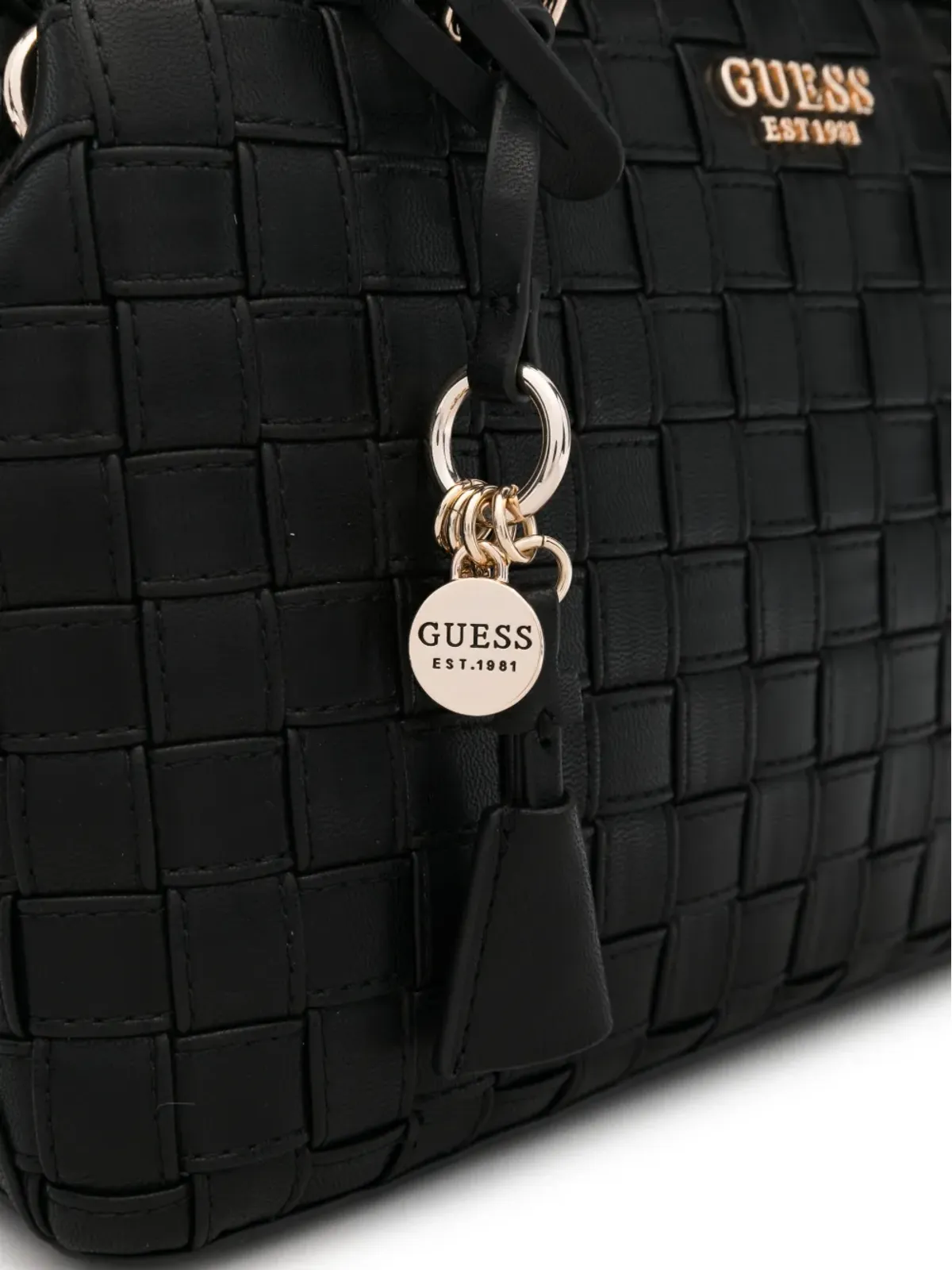 GUESS USA サンディ タッセル グリッド トートバッグ - 画像3
