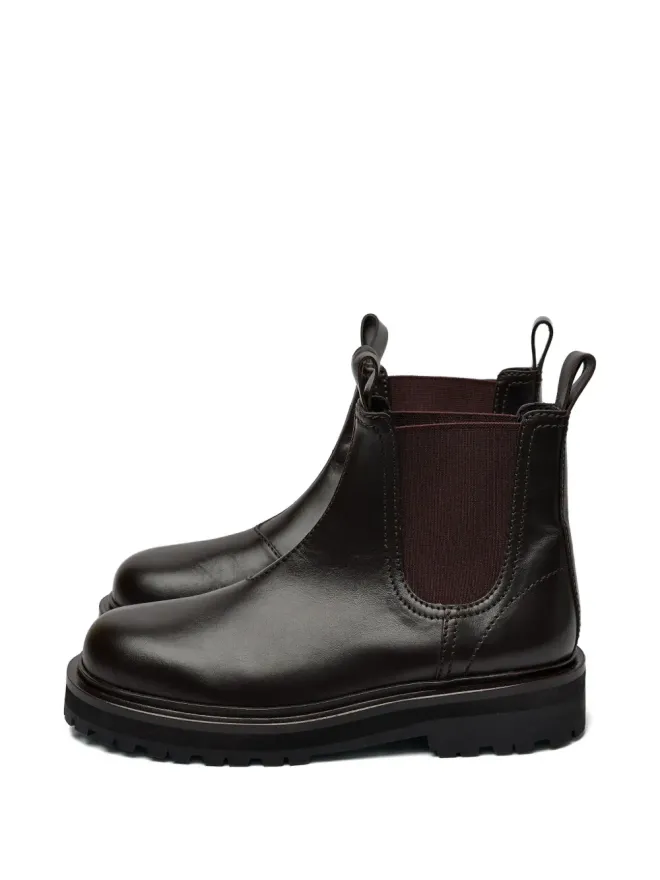 Studio Nicholson Studio Nicholson Kick leather boots - Brownの商品画像