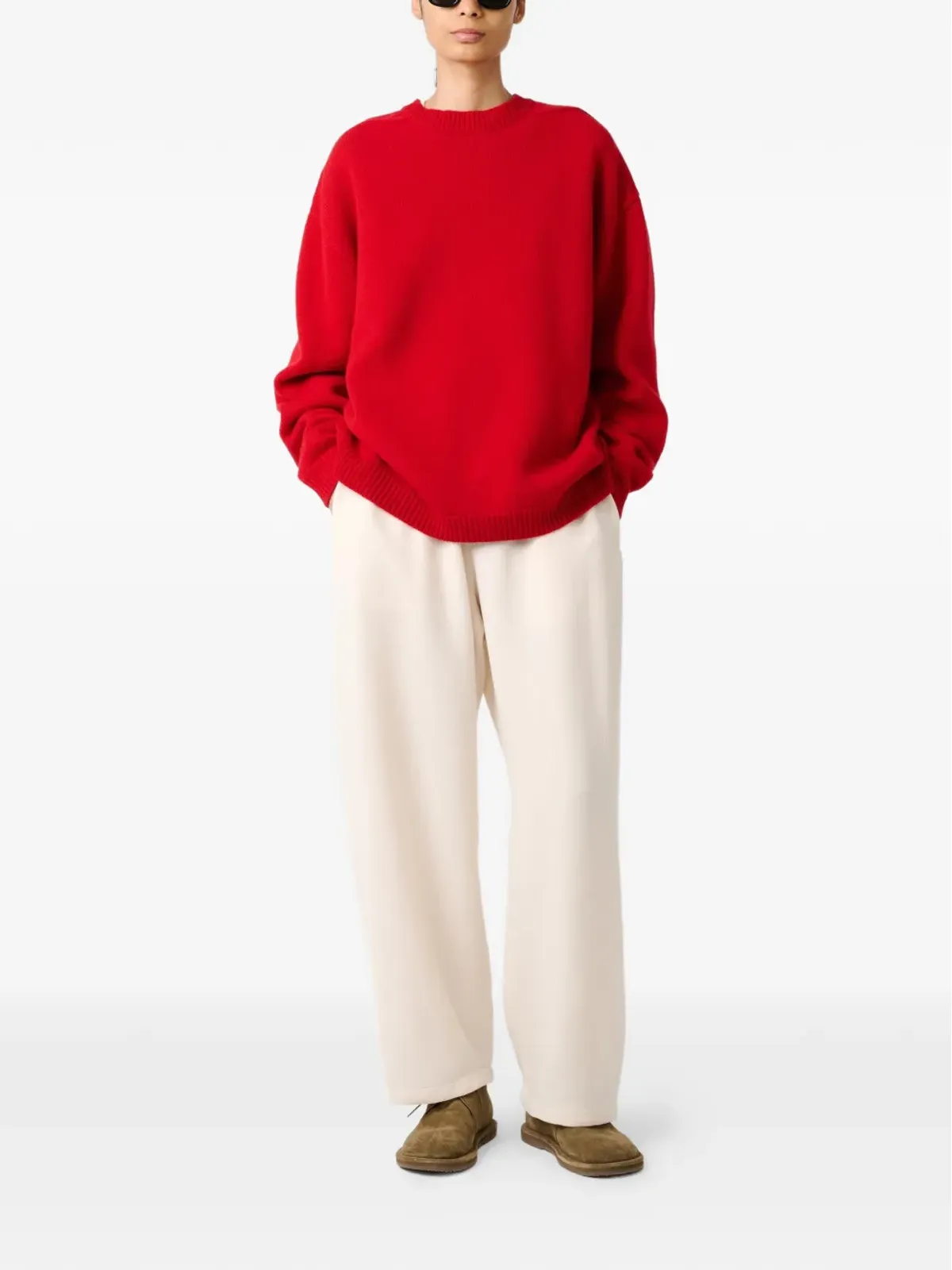 Studio Nicholson Hemyl ribbed sweater - Red - 画像2