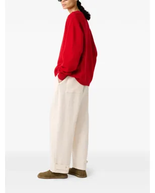 Studio Nicholson Hemyl ribbed sweater - Red - サムネイル4