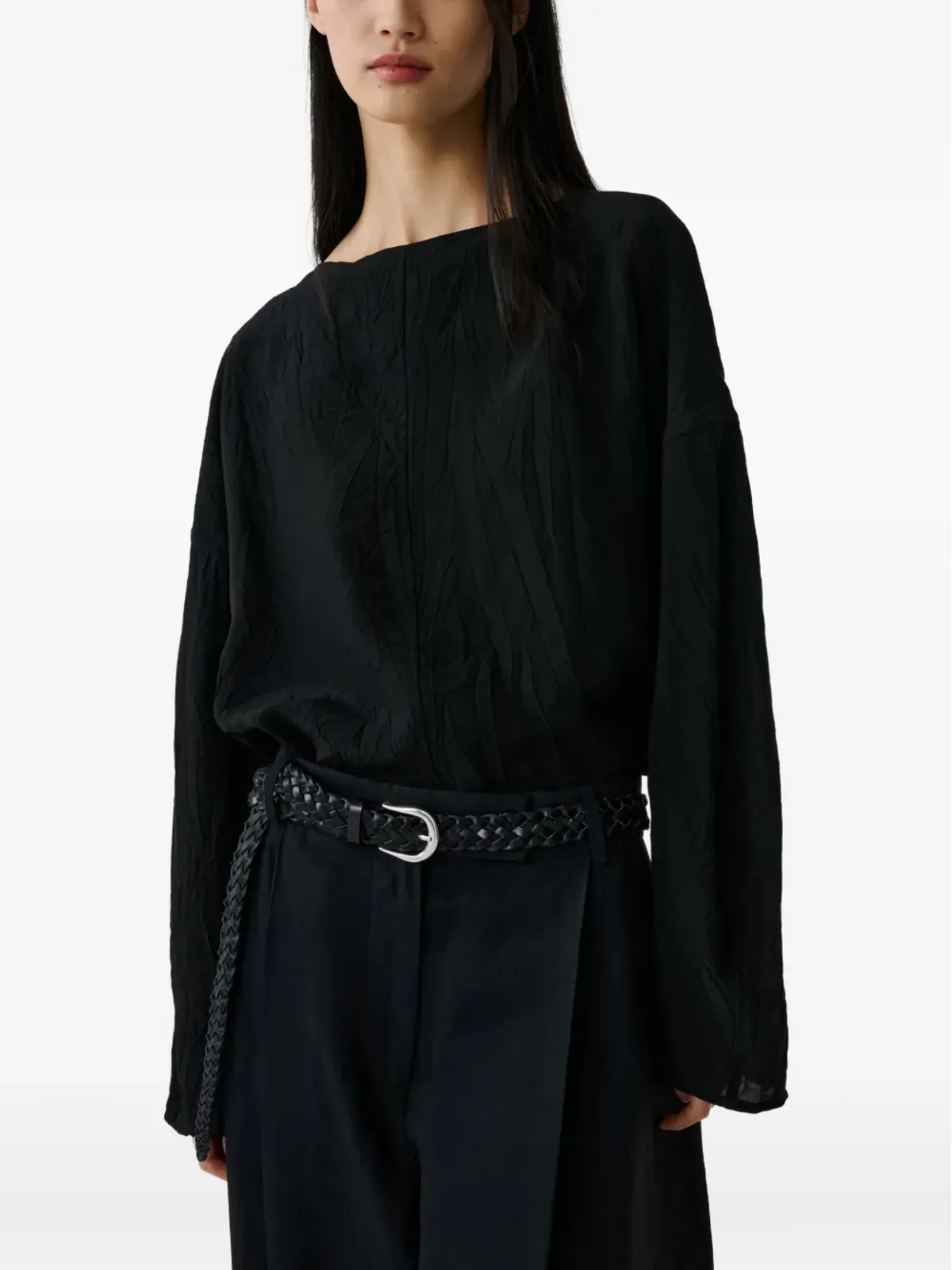 Studio Nicholson クラッシュ加工 ロングスリーブトップ - 画像5