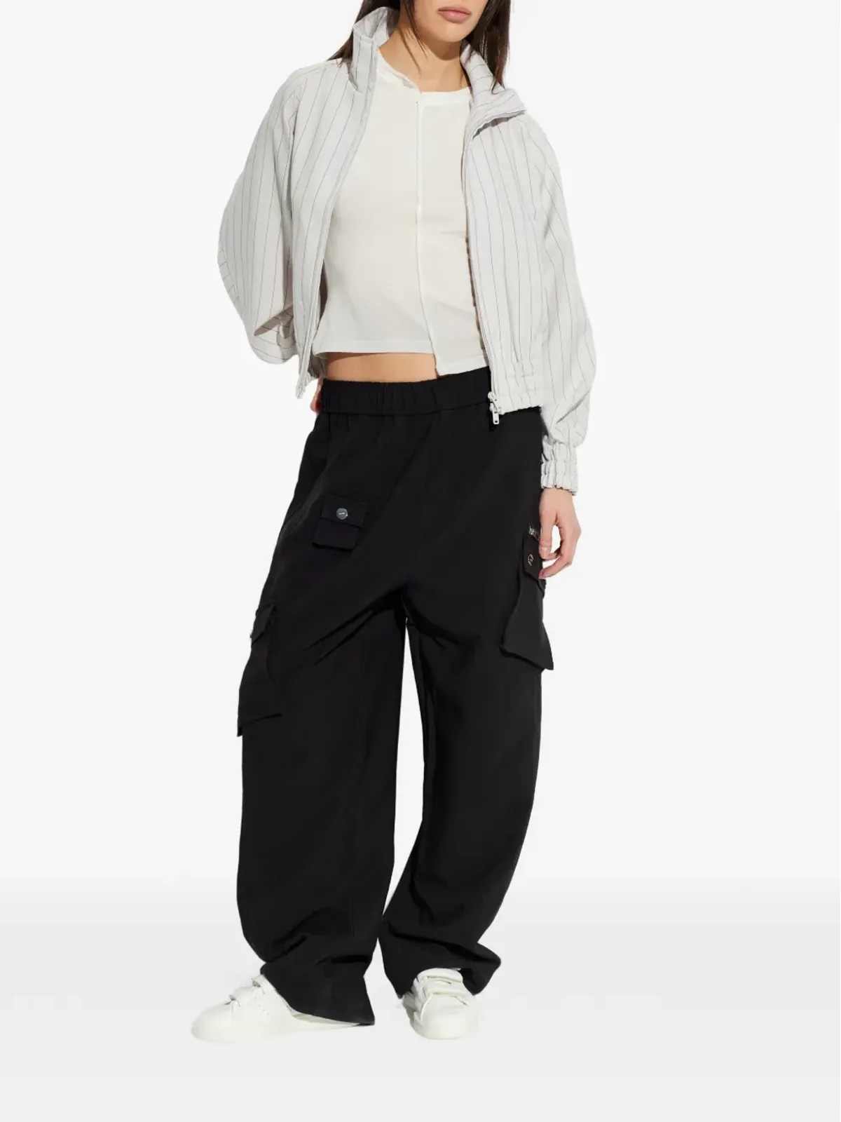 Y-3 ストライプ柄ジップアップジャケット - 画像2