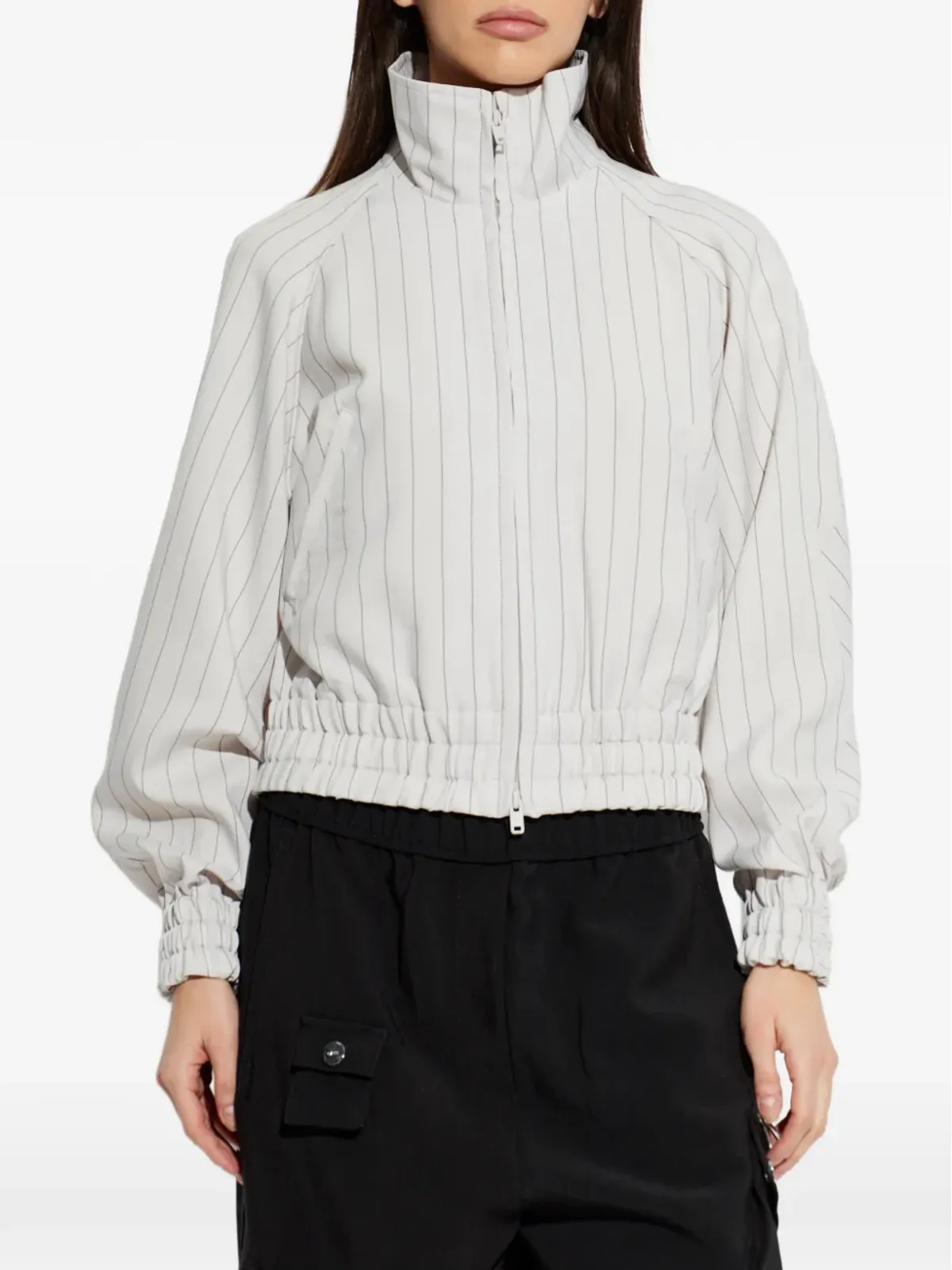 Y-3 ストライプ柄ジップアップジャケット - 画像3