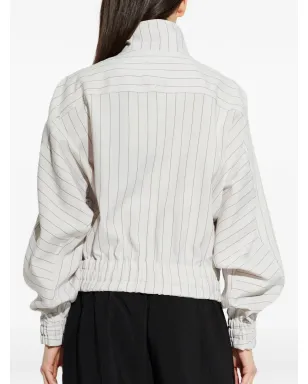 Y-3 ストライプ柄ジップアップジャケット - サムネイル4