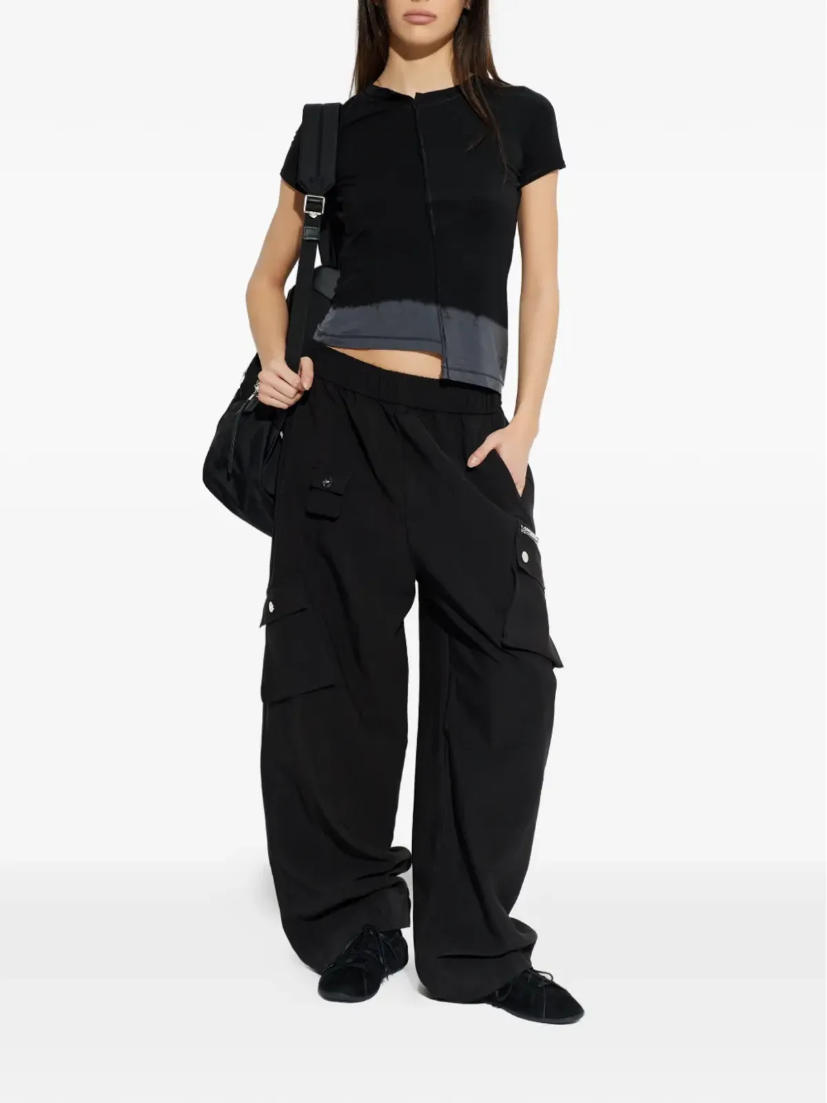 Y-3 ディップ染めパネル入りTシャツ - 画像2